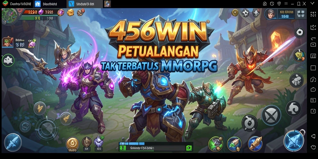 Tampilan gameplay seru dari 456WIN dengan aksi MMORPG yang mendebarkan.