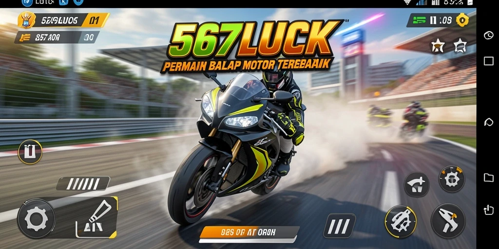 Gameplay seru balap motor yang mendebarkan di 567LUCK.