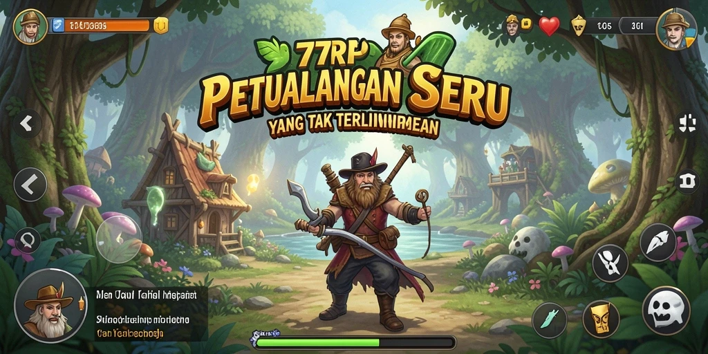 Menampilkan gameplay seru dari 77RP dengan berbagai tantangan petualangan.