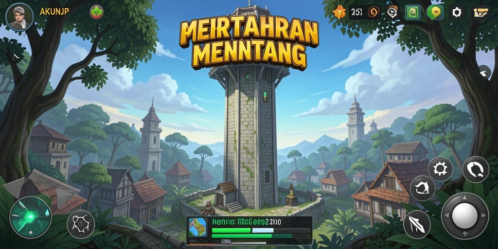 Gameplay menara pertahanan yang seru dan menantang di AKUNJP.