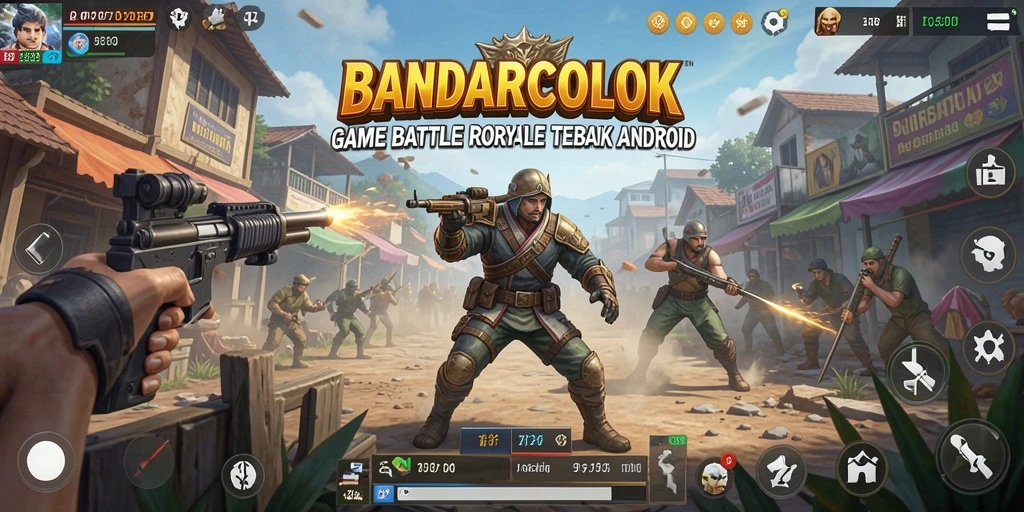 Tampilan gameplay seru dari BANDARCOLOK di arena Battle Royale.