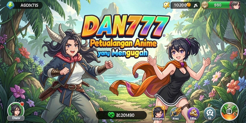 Tampilan gameplay yang penuh warna dalam DAN777.