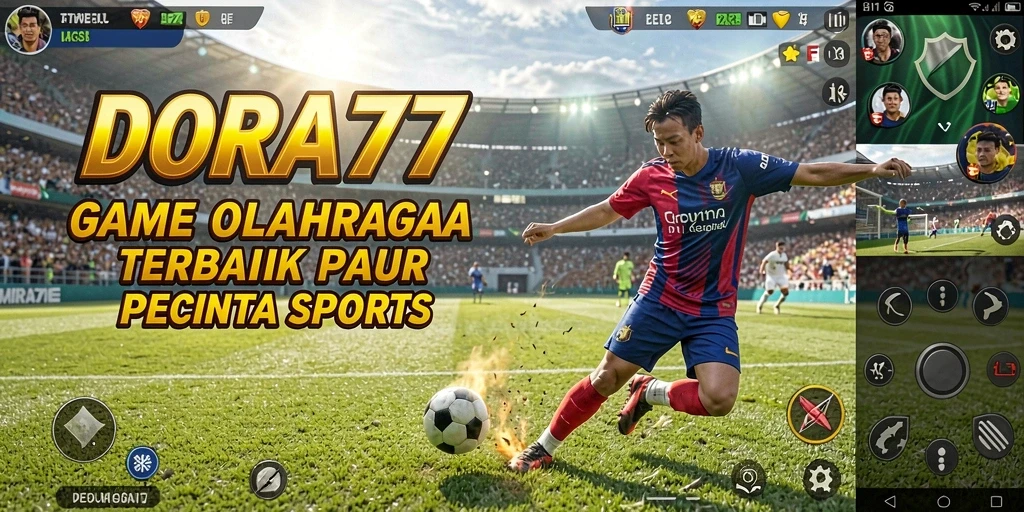 Tampilan gameplay <strong>DORA77</strong> yang menarik dan penuh aksi olahraga.