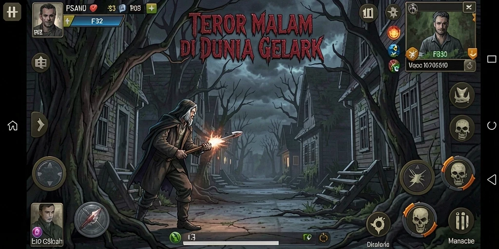 Screenshot menampilkan horror gameplay yang mendebarkan.
