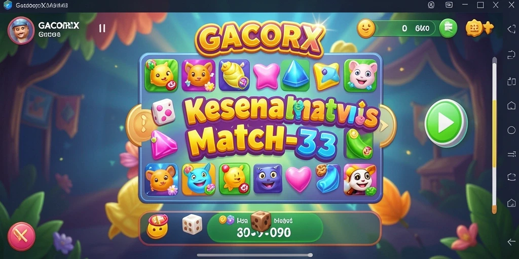 Gameplay seru dari GACORX yang penuh warna.