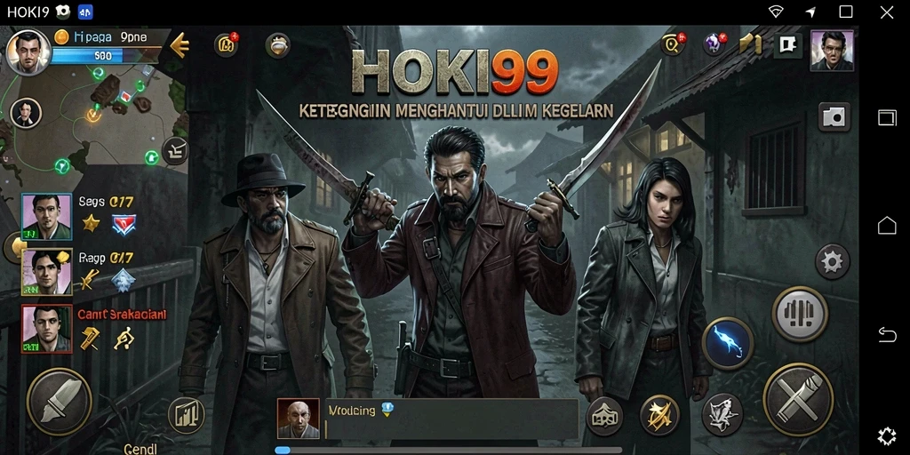 Screenshot HOKI99 menampilkan momen mencekam dalam permainan Horror.