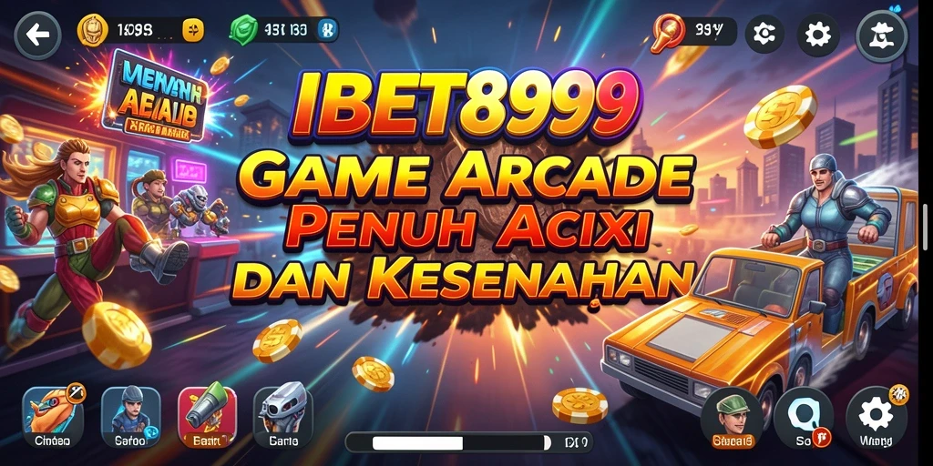 Tangkapan layar utama IBET899 menampilkan aksi seru dalam gameplay Arcade.