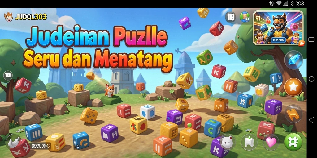 Screenshot gameplay JUDOL303 menunjukkan tingkat keseruan permainan Puzzle.