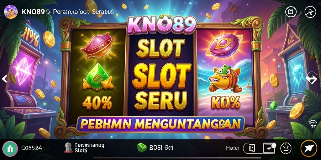 Tampilan gameplay Slot KNO89 yang menarik dan penuh warna.