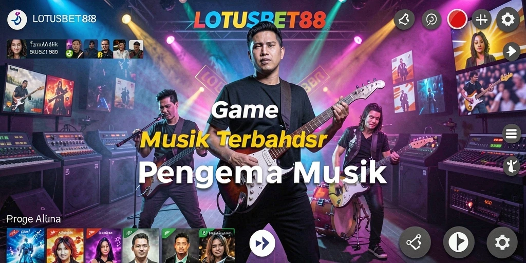 Tampilan gameplay LOTUSBET88 saat pengguna bernyanyi dengan musik.