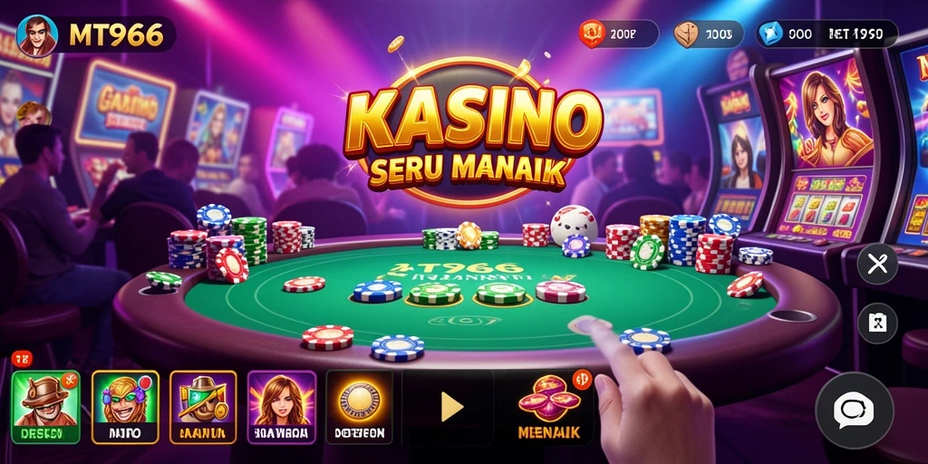 Tampilan screenshot MT966 yang menampilkan keseruan gameplay Kasino.