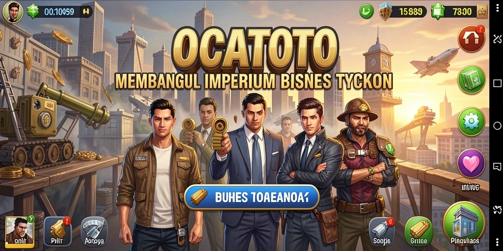 Menampilkan gameplay mendalam dan strategi bisnis di OCATOTO.