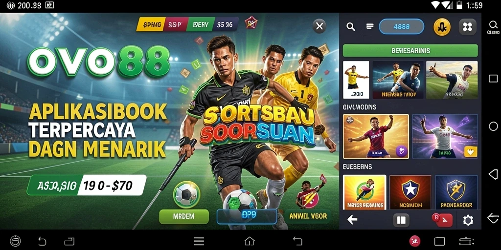 Tampilan gameplay OVO88 untuk taruhan olahraga yang menarik.