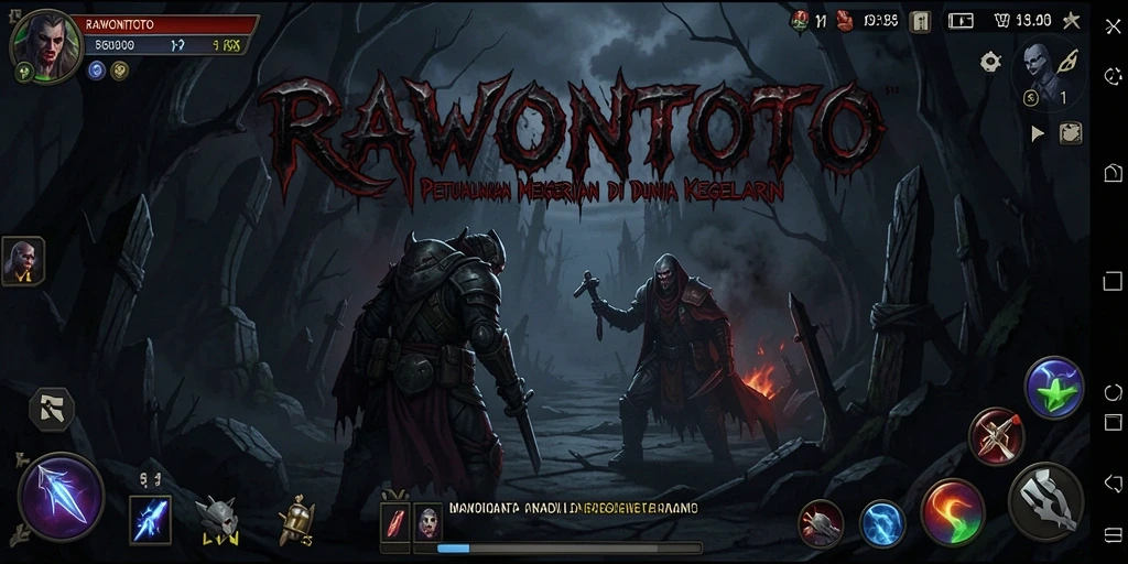 Tangkapan layar dari gameplay berbasis horror RAWONTOTO yang intens.