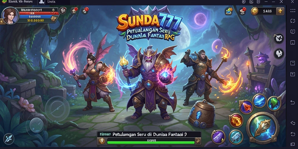 Screenshot <strong>SUNDA777</strong> menampilkan aksi pertarungan seru di dunia RPG.