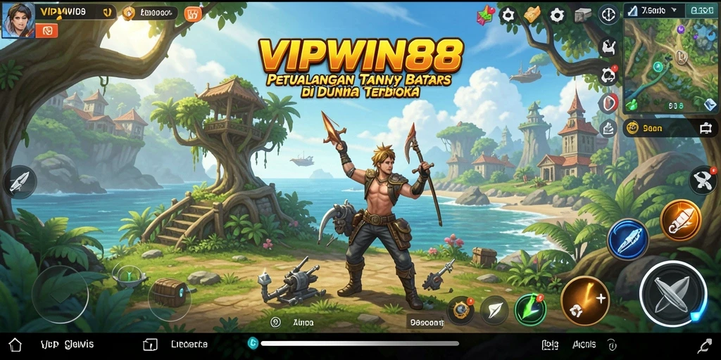 Gameplay <strong>VIPWIN88</strong> yang menunjukkan kebebasan dalam menjelajahi dunia terbuka.